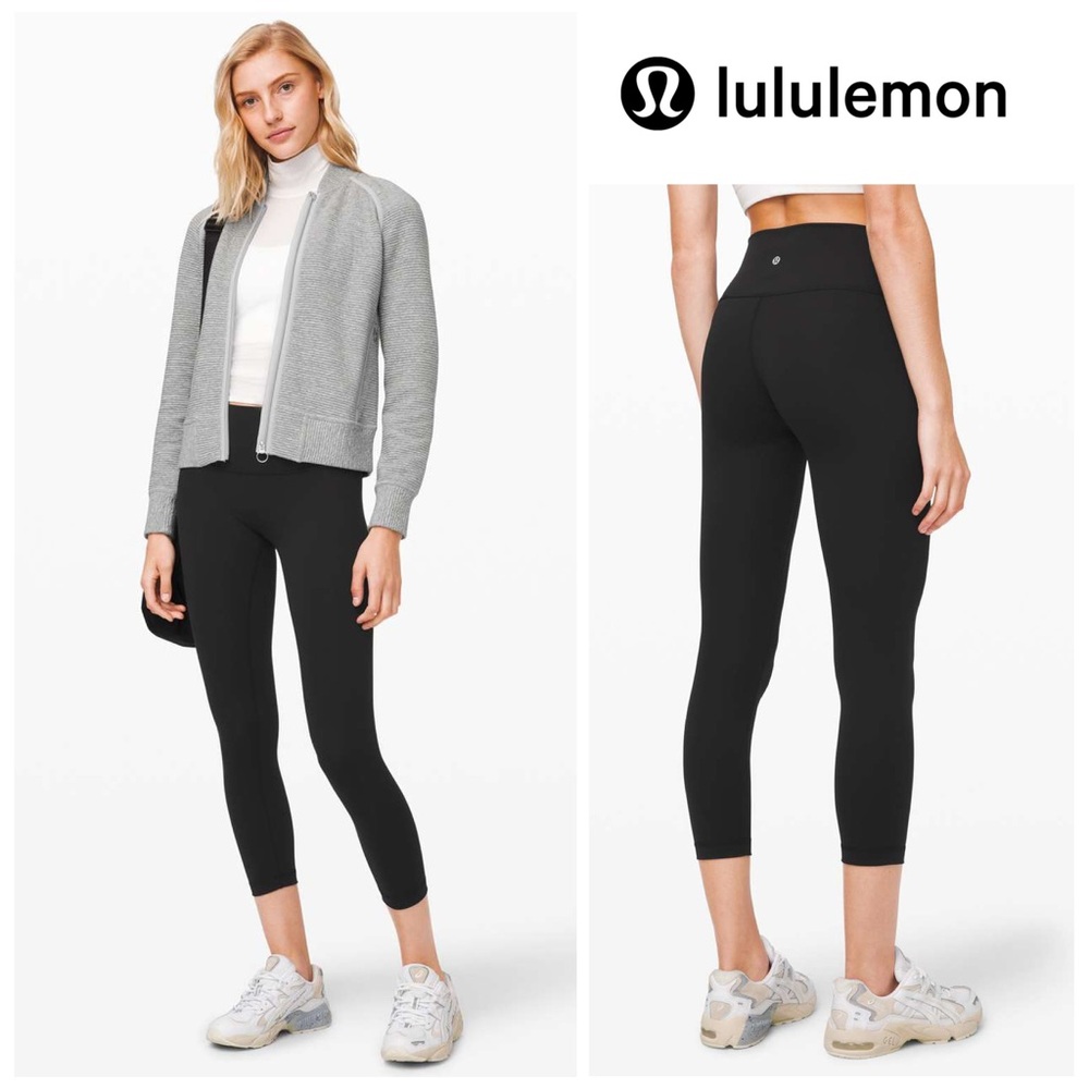 Lululemon Wunder Under Crop High-Rise *Full-On Luxtreme 23" in Black
